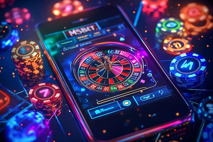 Pengguna membaca panduan bertanggung jawab bermain pada platform digital